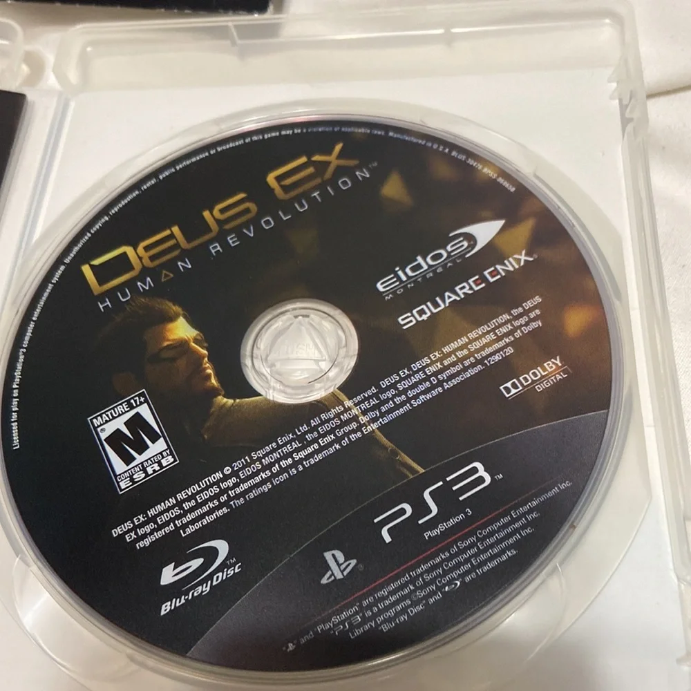 PS3 DEIS EX Human Revolution disc w/manual